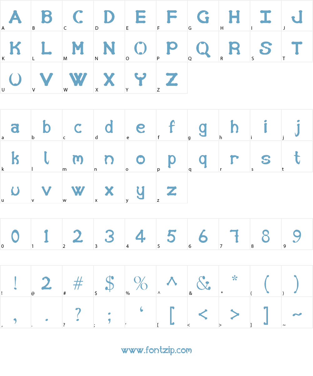 SD Those good times of life Font Character